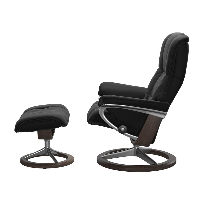 Mayfair Recliner - Signature Base - Paloma Black - Wenge Wood