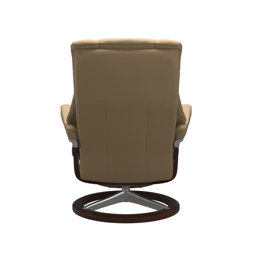 Mayfair Recliner - Signature Base - Paloma Sand - Brown Wood