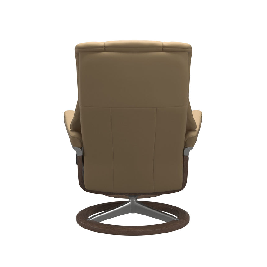 Mayfair Recliner - Signature Base - Paloma Sand - Walnut Wood