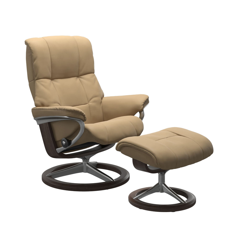 Mayfair Recliner - Signature Base - Paloma Sand - Wenge Wood