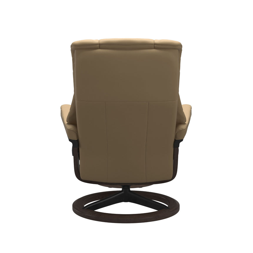 Mayfair Recliner - Signature Base - Paloma Sand - Wenge (with Matte Black) Wood