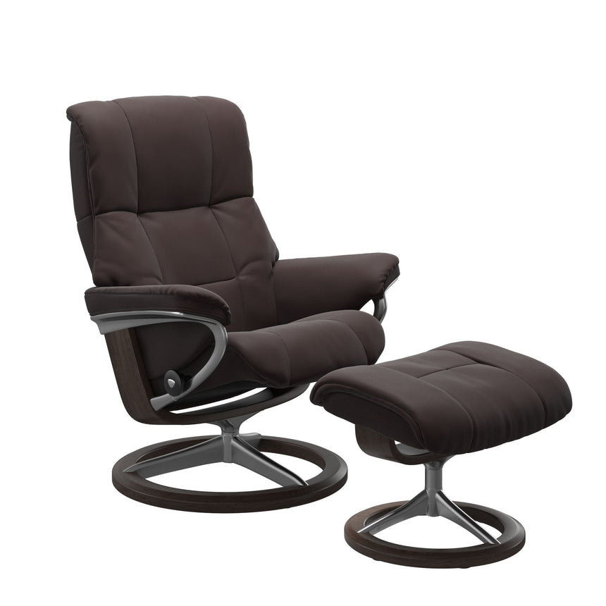 Mayfair Recliner - Signature Base - Paloma Chocolate - Wenge Wood