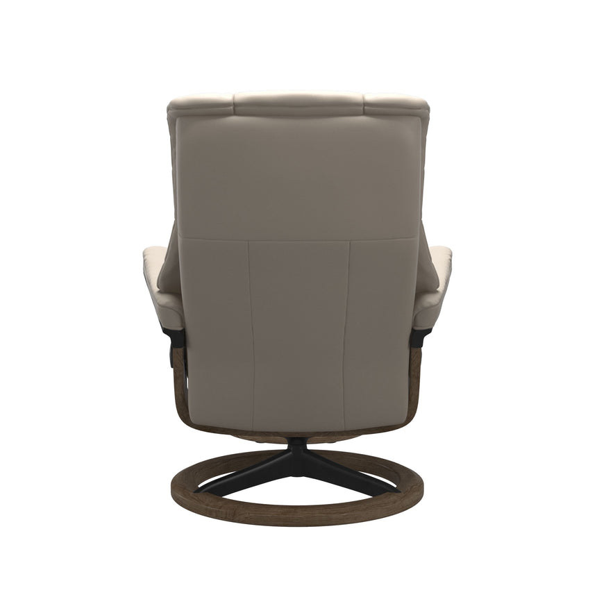 Mayfair Recliner - Signature Base - Paloma Fog - Smoked Oak (with Matte Black) Wood