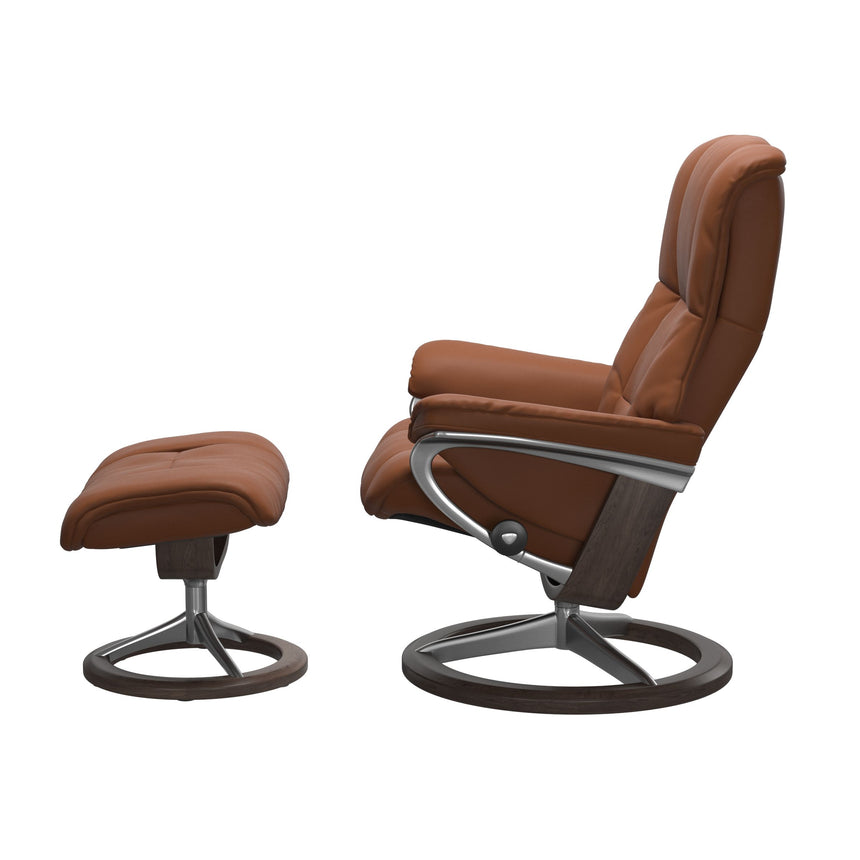 Mayfair Recliner - Signature Base - Paloma New cognac - Wenge Wood