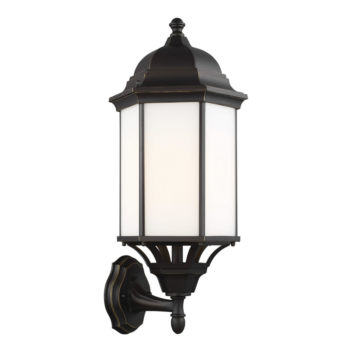 Sevier 22" Up Lantern — Satin Etched