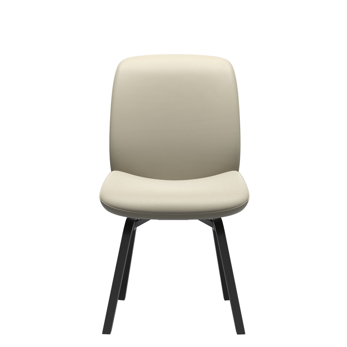 Bay Low Back Dining Chair - Paloma Light Grey - Black - Armless