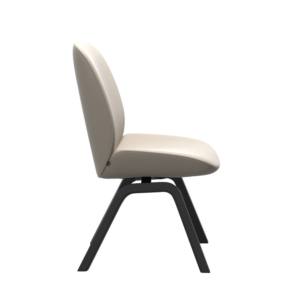 Bay Low Back Dining Chair - Paloma Fog - Black - Armless