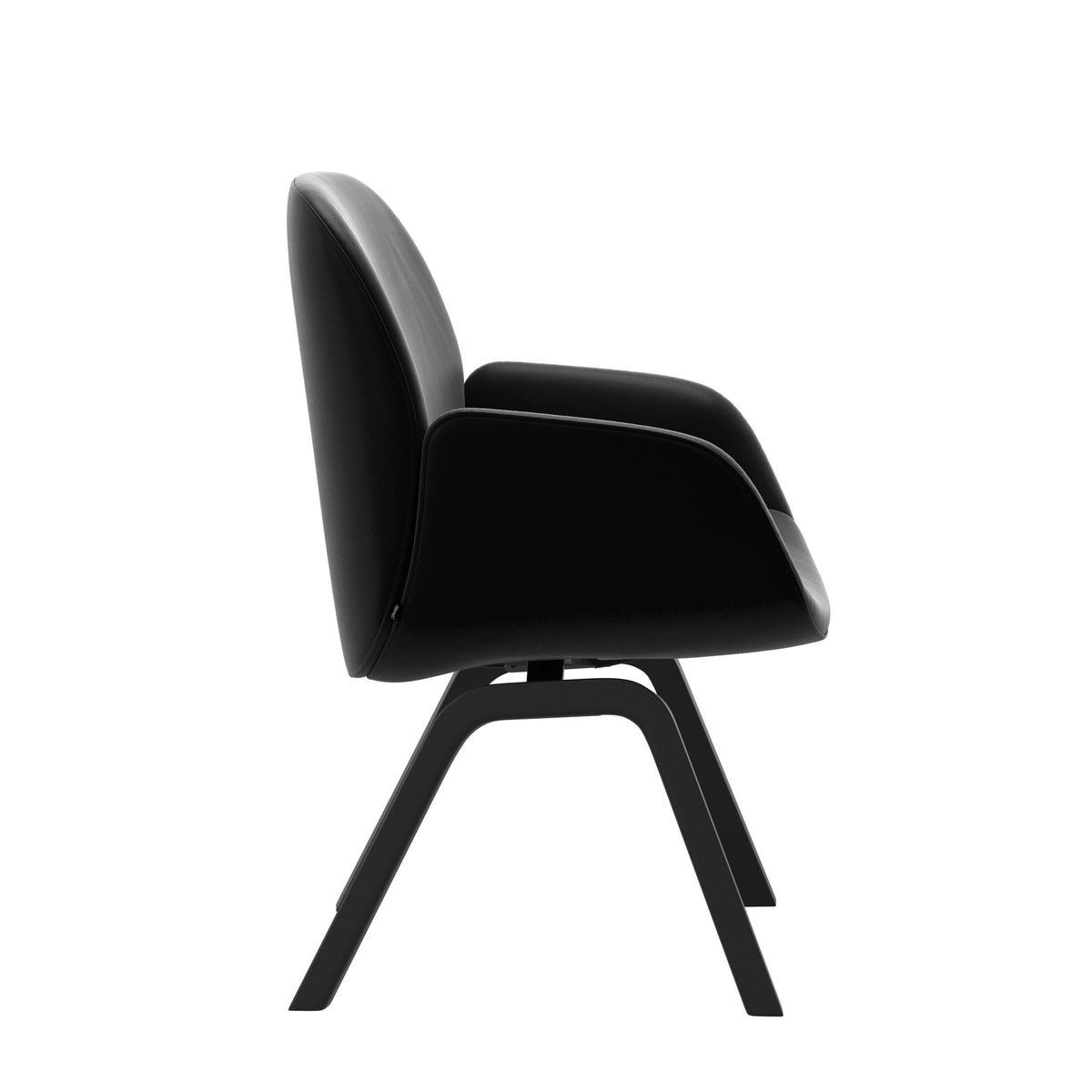 Bay Low Back Dining Chair - Paloma Black - Black - Armchair