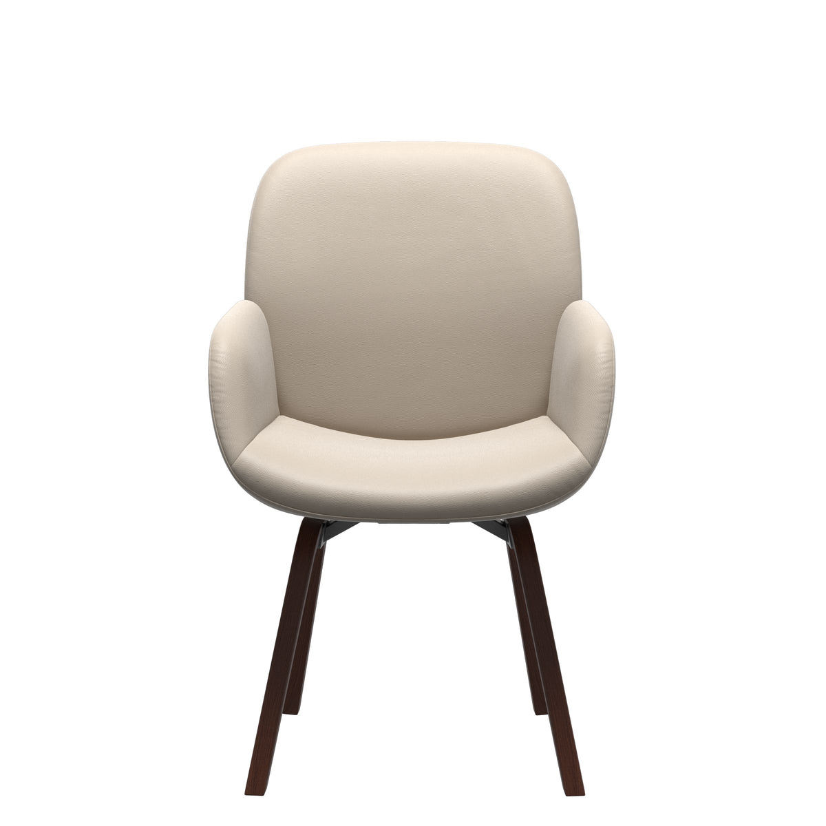 Bay Low Back Dining Chair - Paloma Fog - Walnut - Armchair