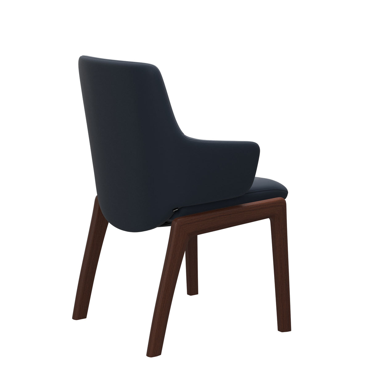 Laurel LB D100 - Paloma Oxford Blue - Walnut - Armchair