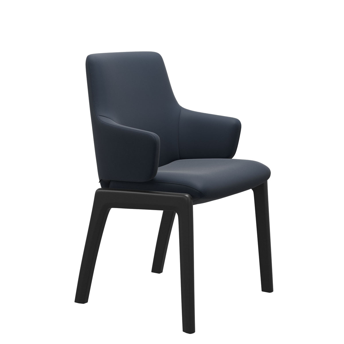Laurel LB D100 - Paloma Oxford Blue - Black - Armchair