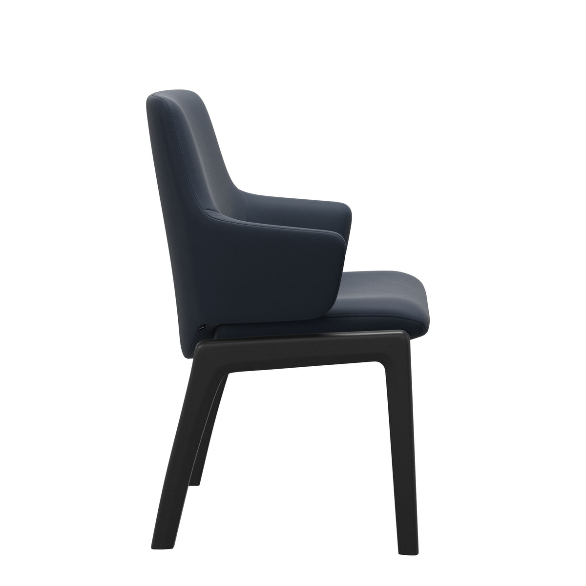 Laurel LB D100 - Paloma Oxford Blue - Black - Armchair