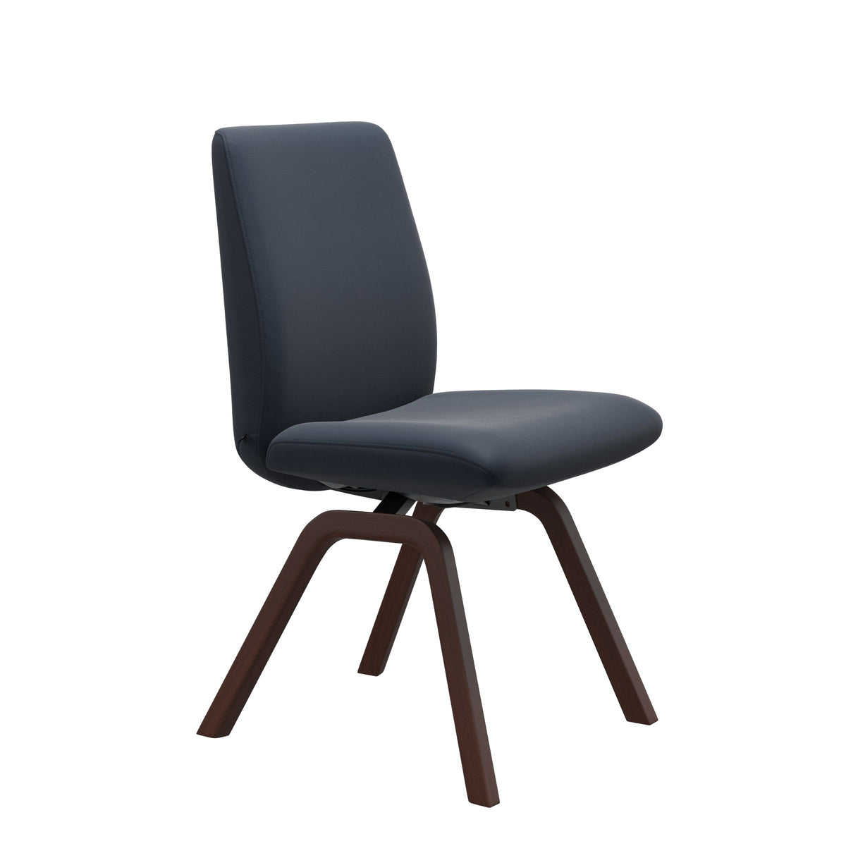 Laurel LB D200 - Paloma Oxford Blue - Walnut - Armless