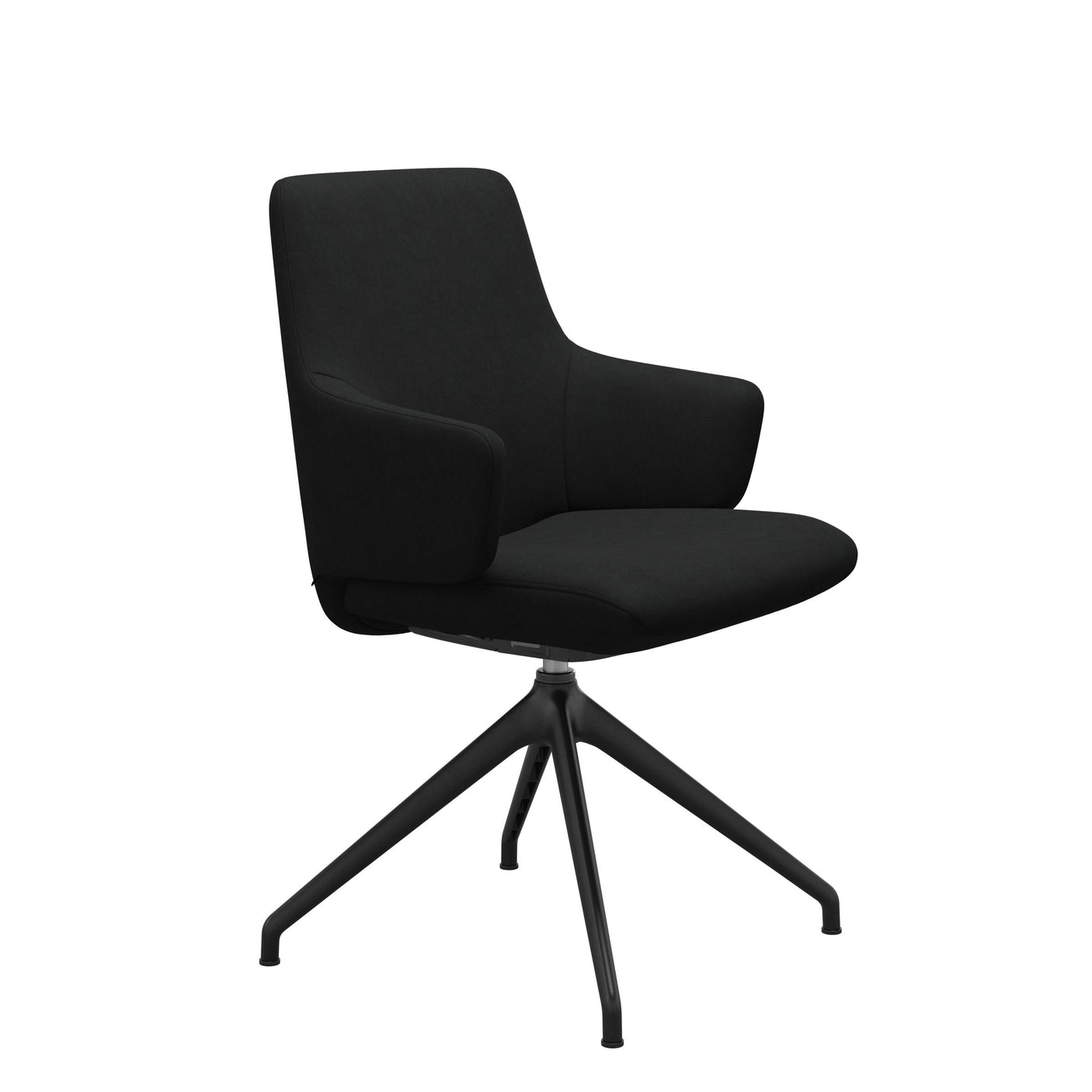 Laurel | Low Back Dining Chair w/D350 Angled Legs w/Arms - In Stock Promo