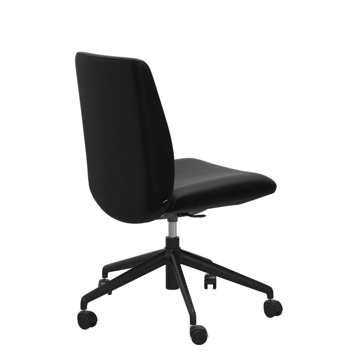 Laurel Home Office - Paloma Black - Low Back - Armless