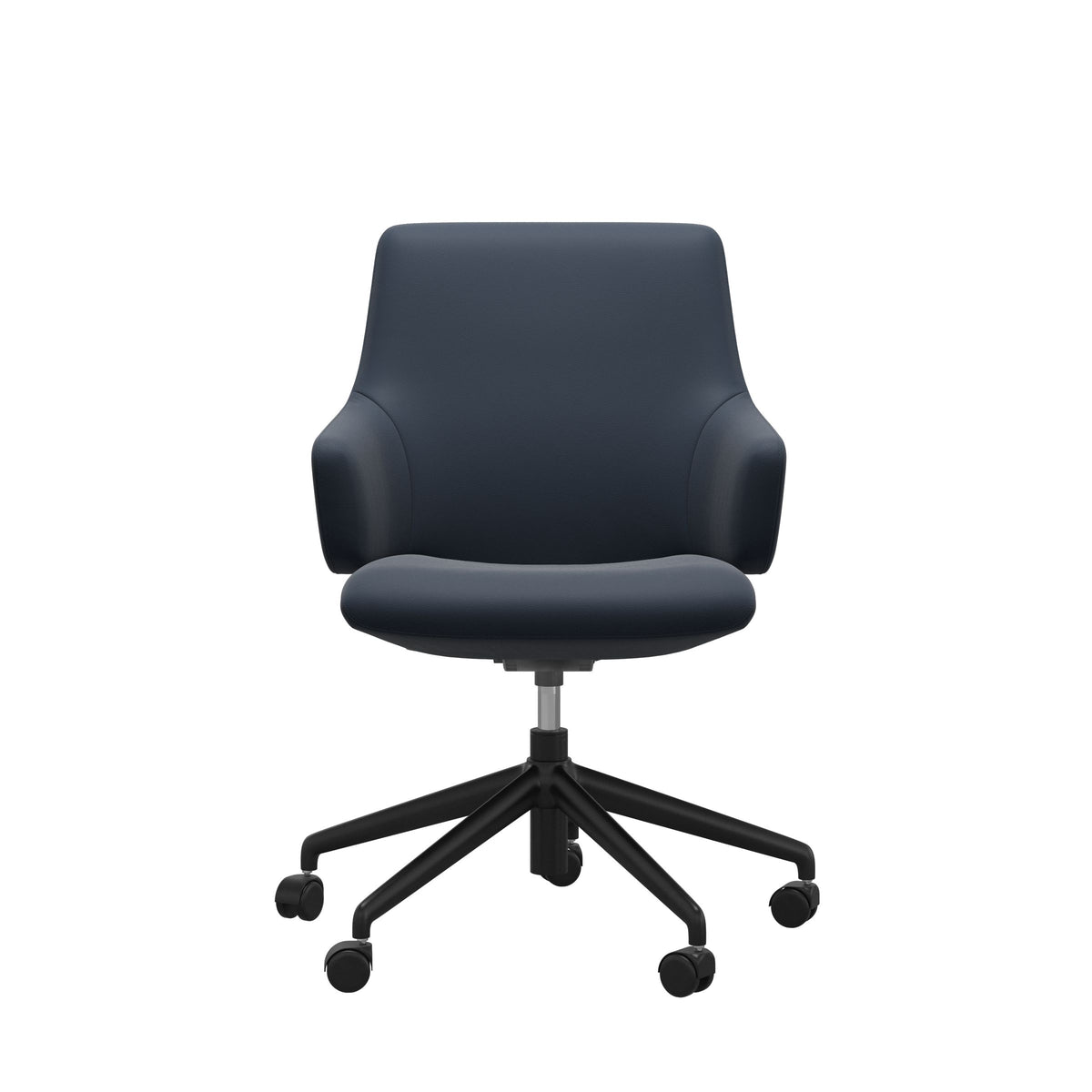 Laurel Home Office - Paloma Oxford Blue - Low Back - Armchair