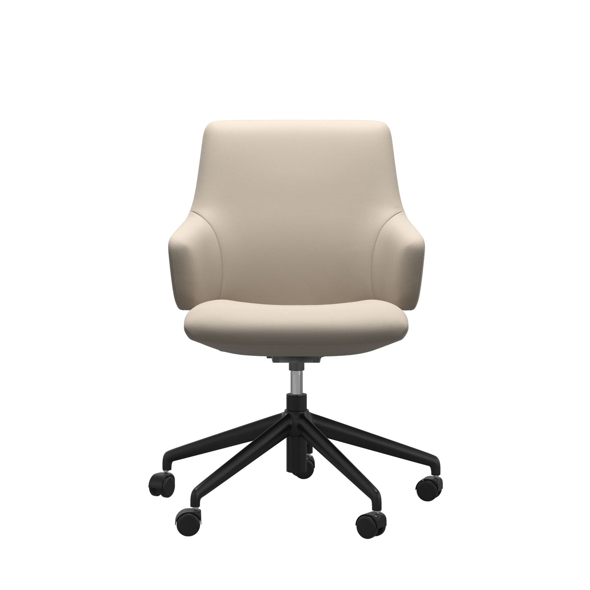 Laurel Home Office - Paloma Fog - Low Back - Armchair