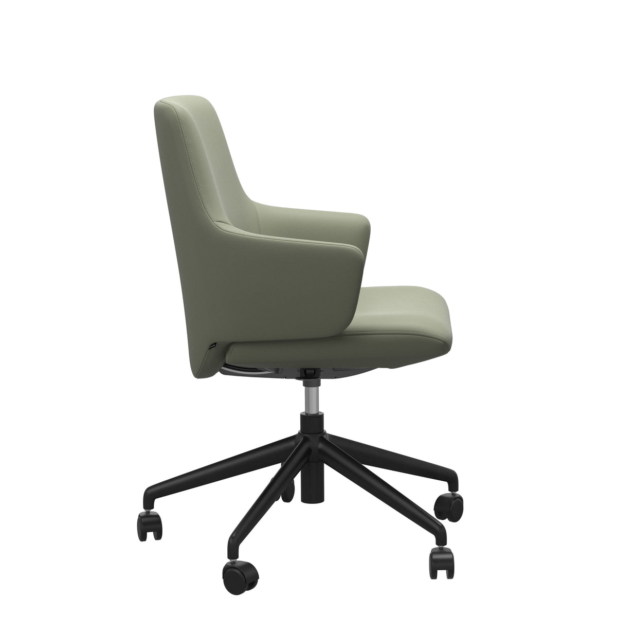 Laurel Home Office - Paloma Shadow Green - Low Back - Armchair