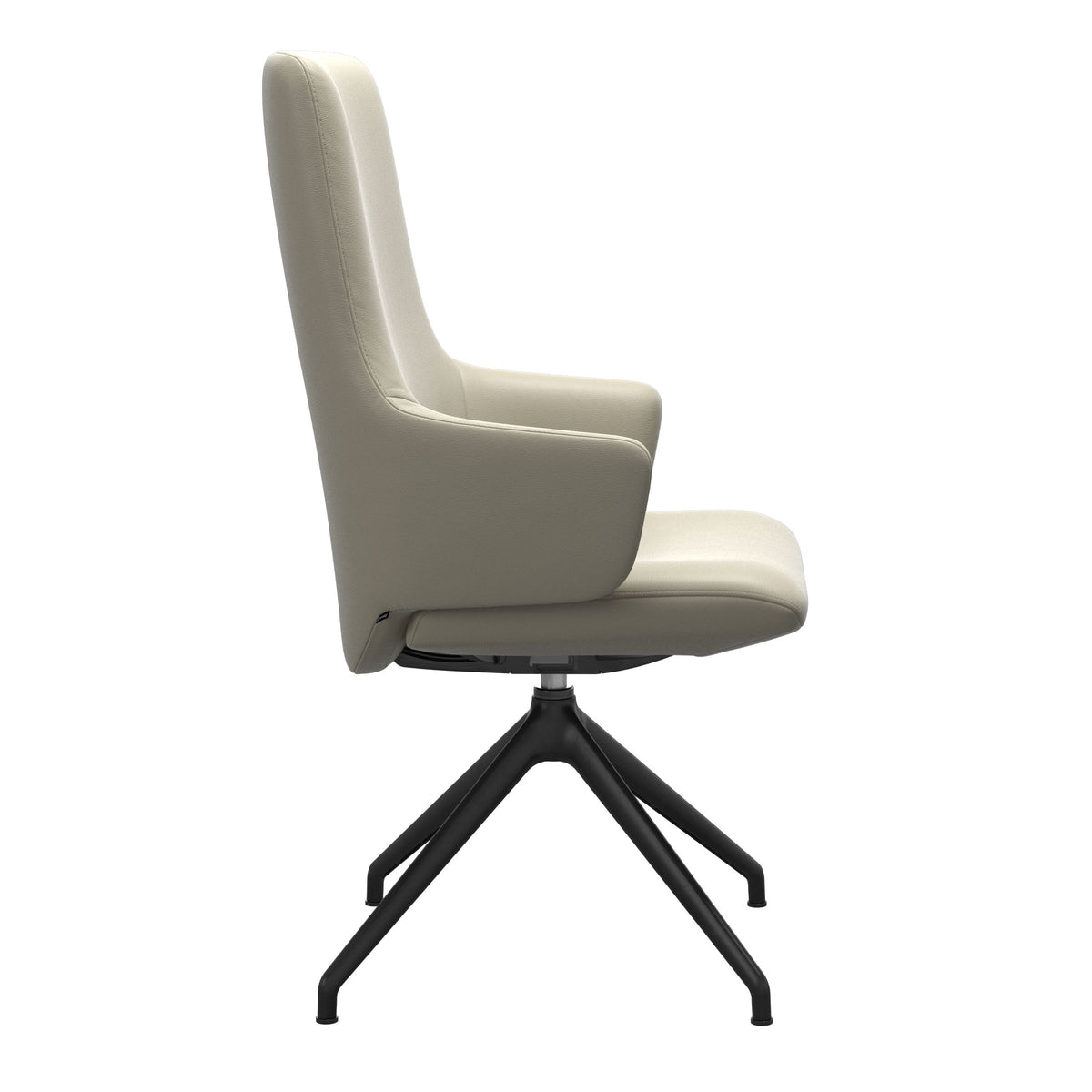 Laurel HB D350 - Paloma Light Grey - Matte Black - Armchair