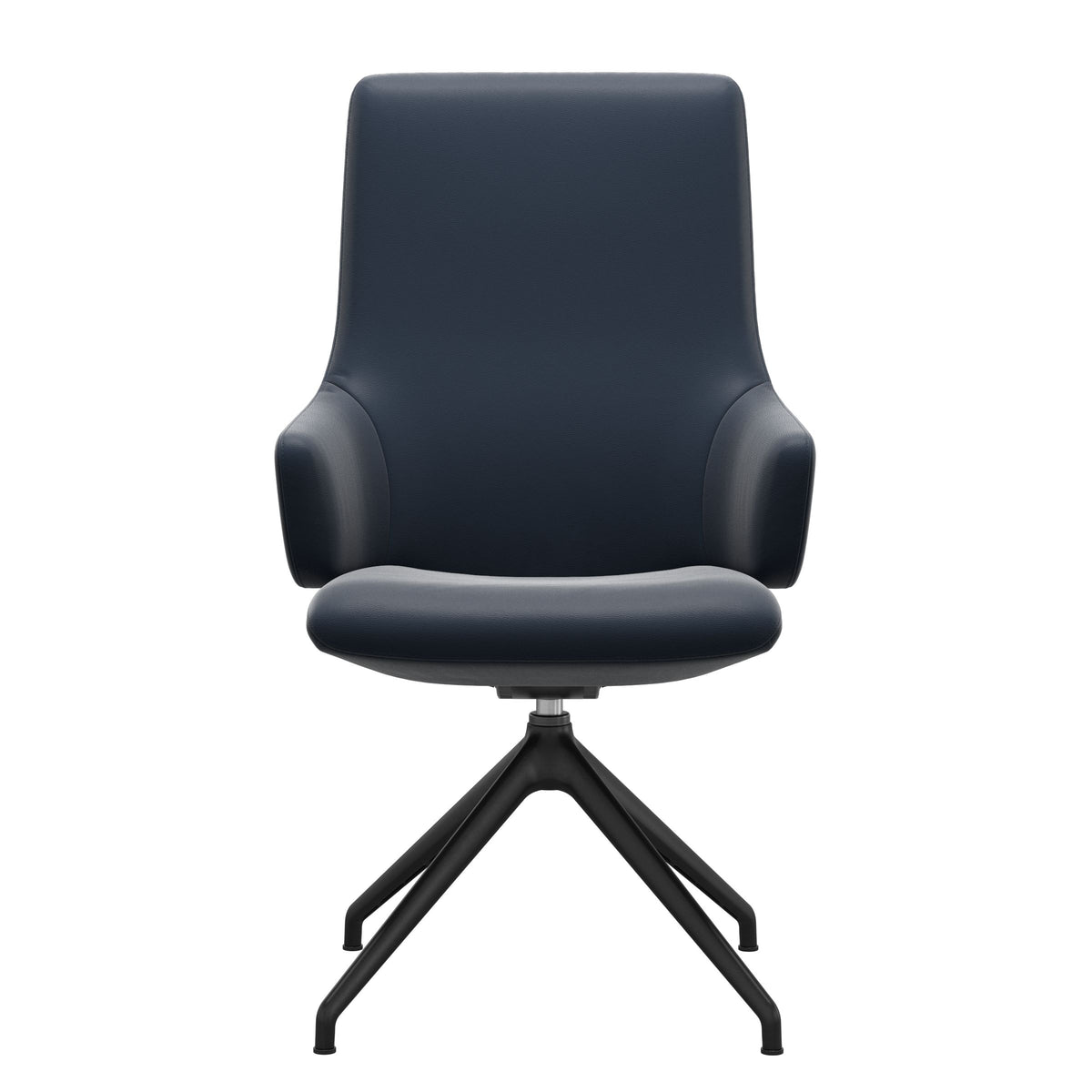 Laurel HB D350 - Paloma Oxford Blue - Matte Black - Armchair
