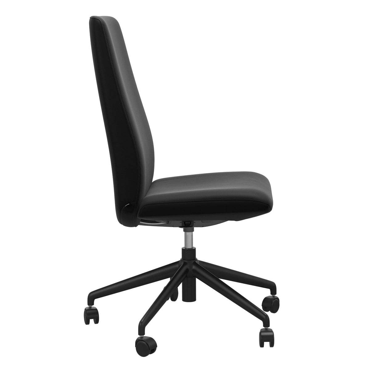Laurel Home Office - Paloma Black - High Back - Armless