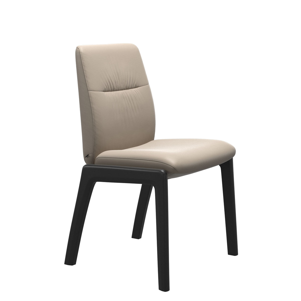 Mint Low Back Dining Chair - Paloma Mushroom - Black - Armless