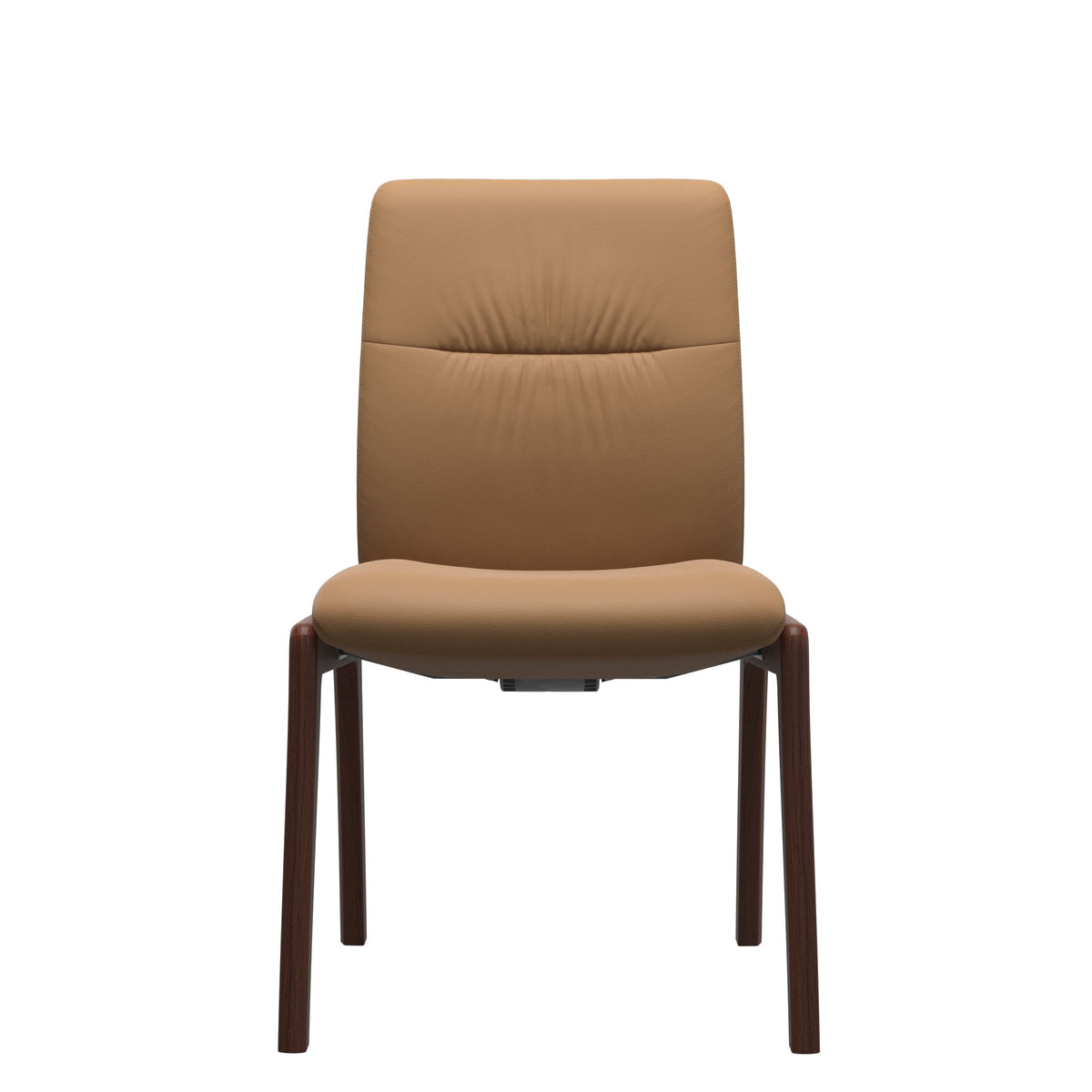 Mint Low Back Dining Chair - Paloma Taupe - Walnut - Armless