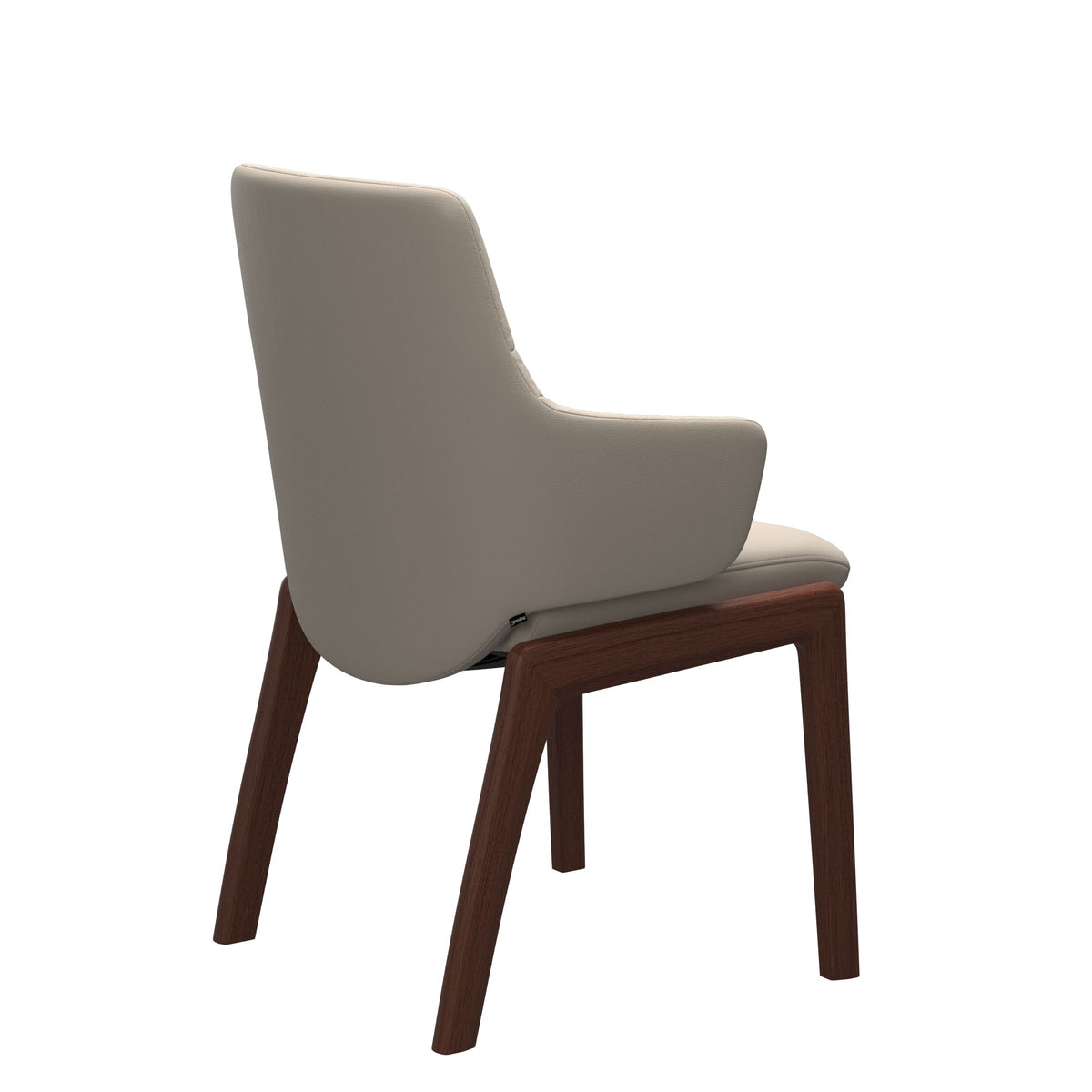 Mint Low Back Dining Chair - Paloma Fog - Walnut - Armchair