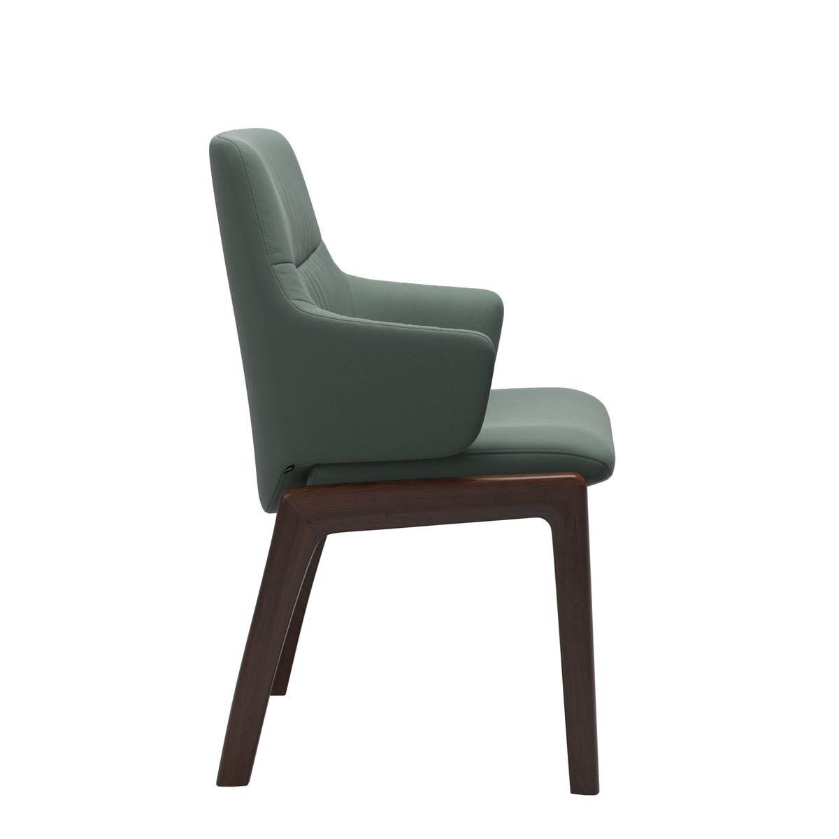 Mint Low Back Dining Chair - Paloma Sage Green - Brown - Armchair