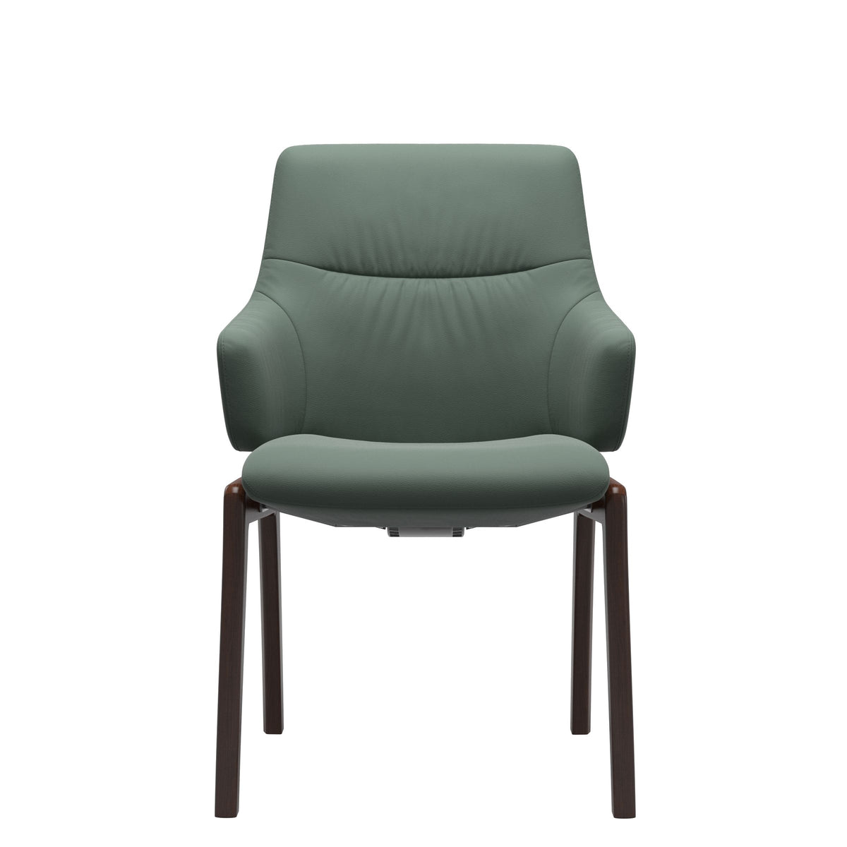 Mint Low Back Dining Chair - Paloma Sage Green - Brown - Armchair