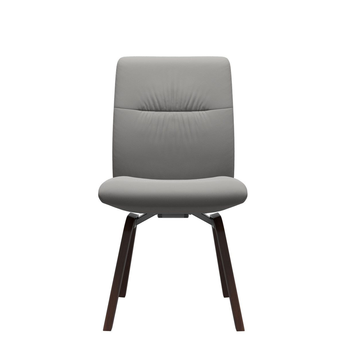Mint Low Back Dining Chair - Paloma Silver Grey - Brown - Armless