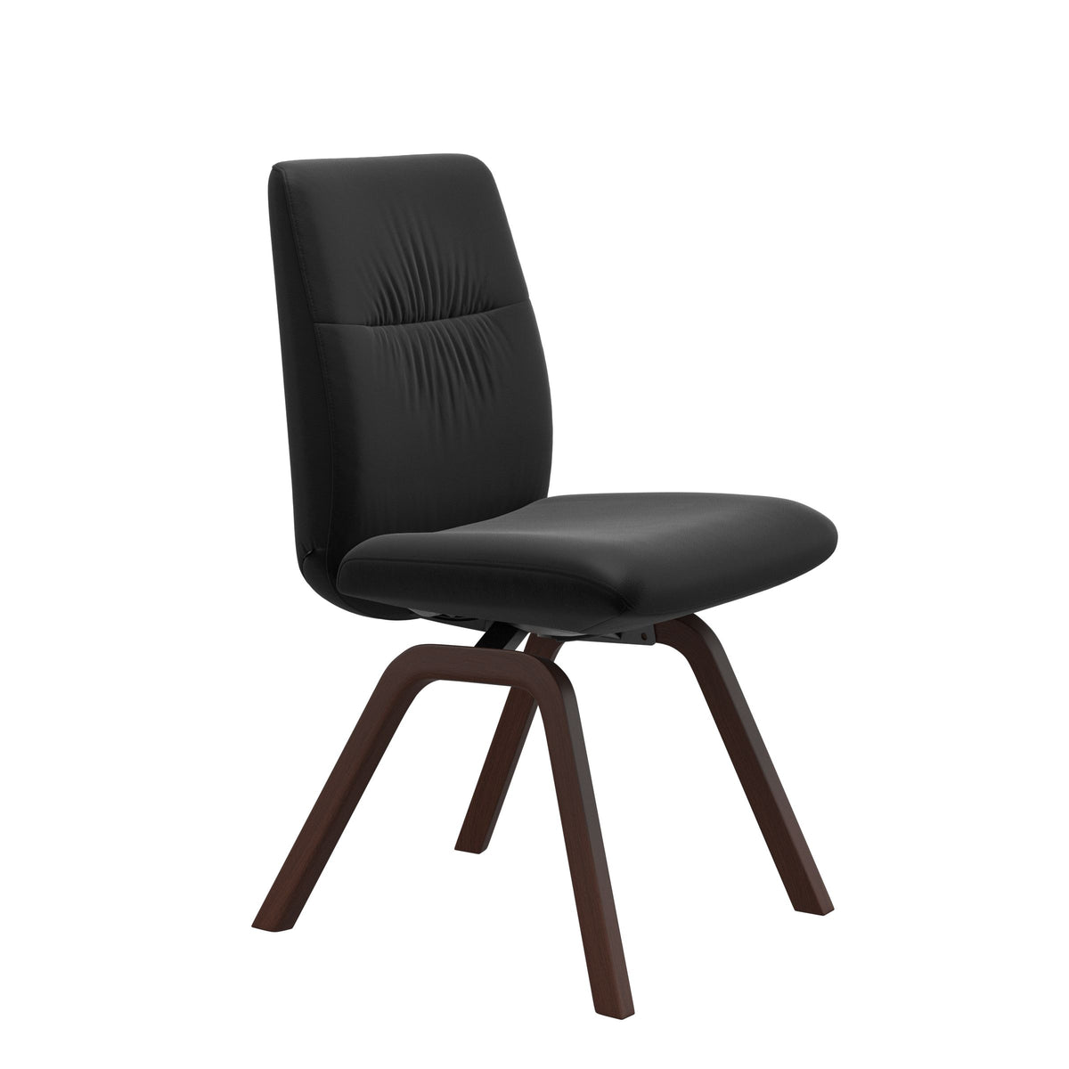 Mint Low Back Dining Chair - Paloma Black - Walnut - Armless