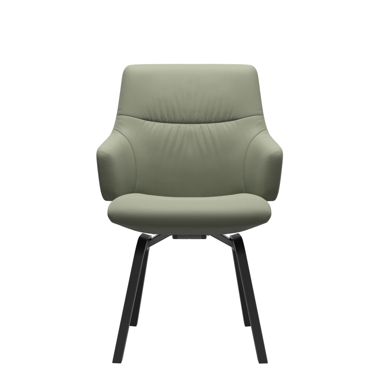 Mint Low Back Dining Chair - Paloma Shadow Green - Black - Armchair
