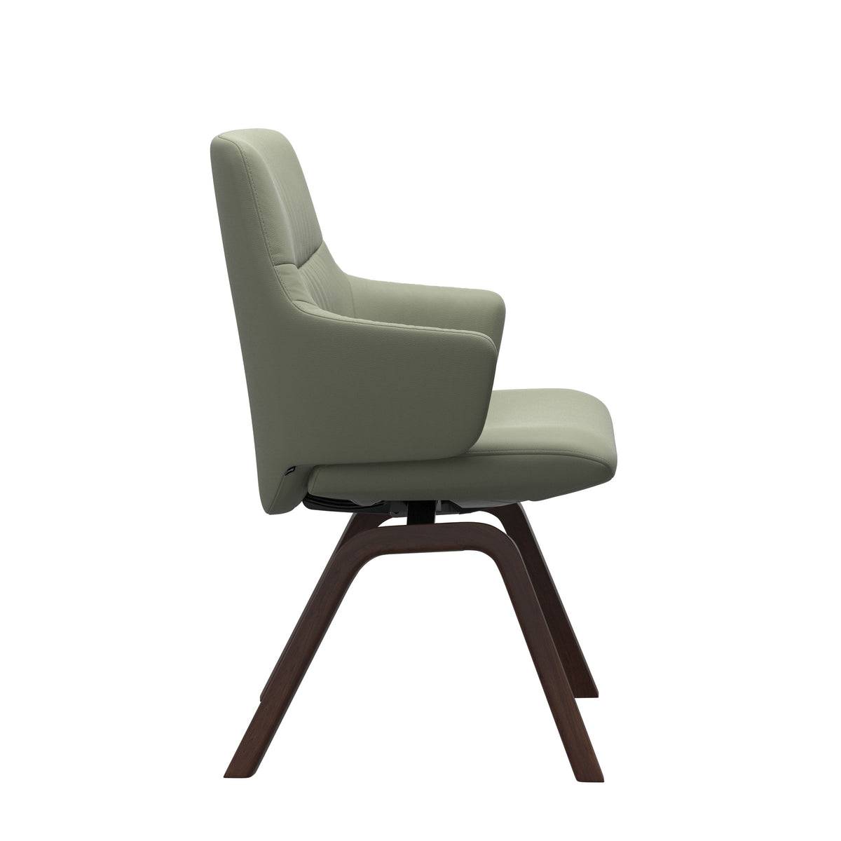 Mint Low Back Dining Chair - Paloma Shadow Green - Brown - Armchair