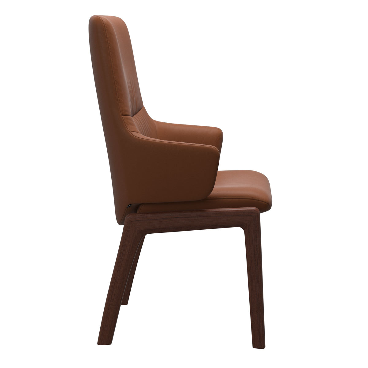 Mint High Back Dining Chair - Paloma New Cognac - Walnut Wood - D100 Armchair