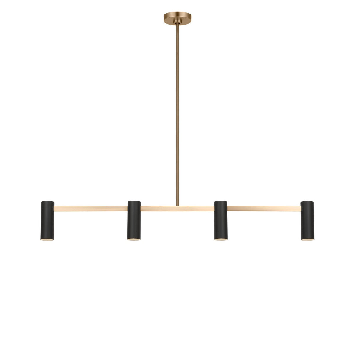 Zentro Four Light Linear Chandelier