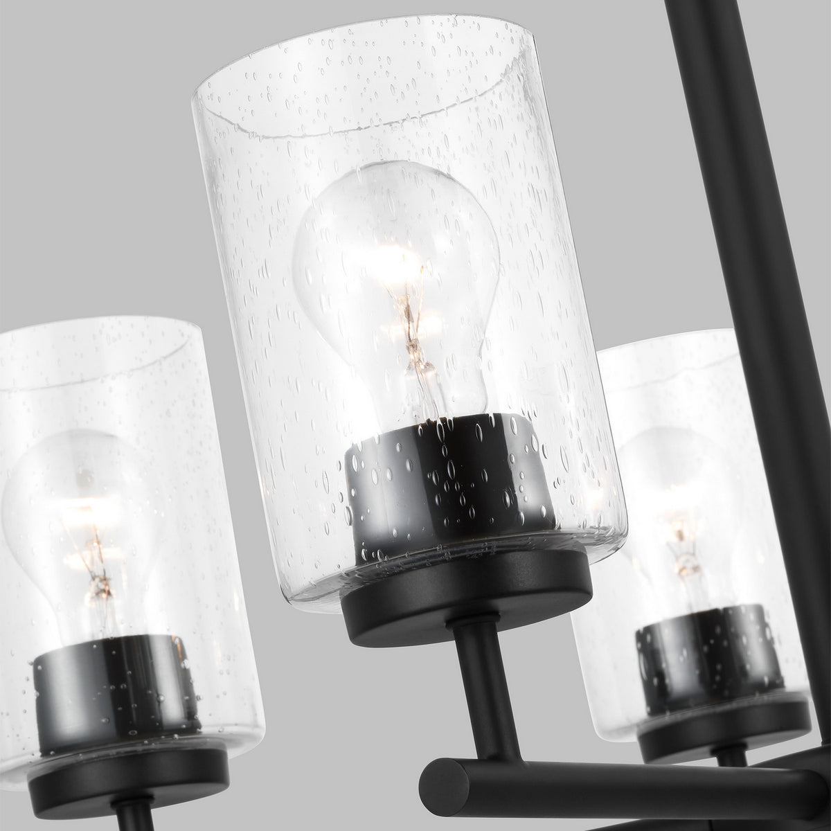 Oslo Five Light Chandelier — Clear Seeded