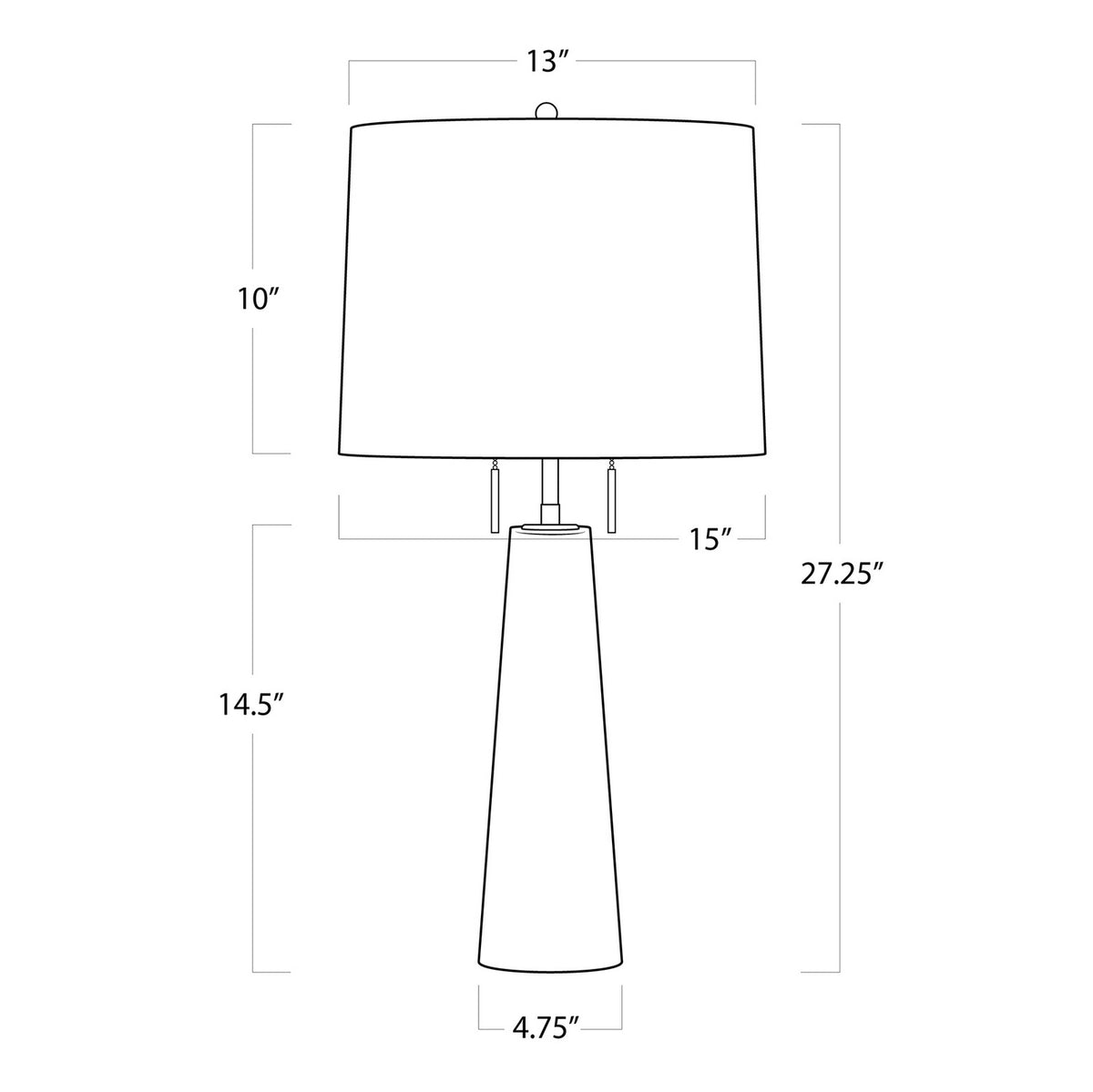 Austen Two Light Table Lamp