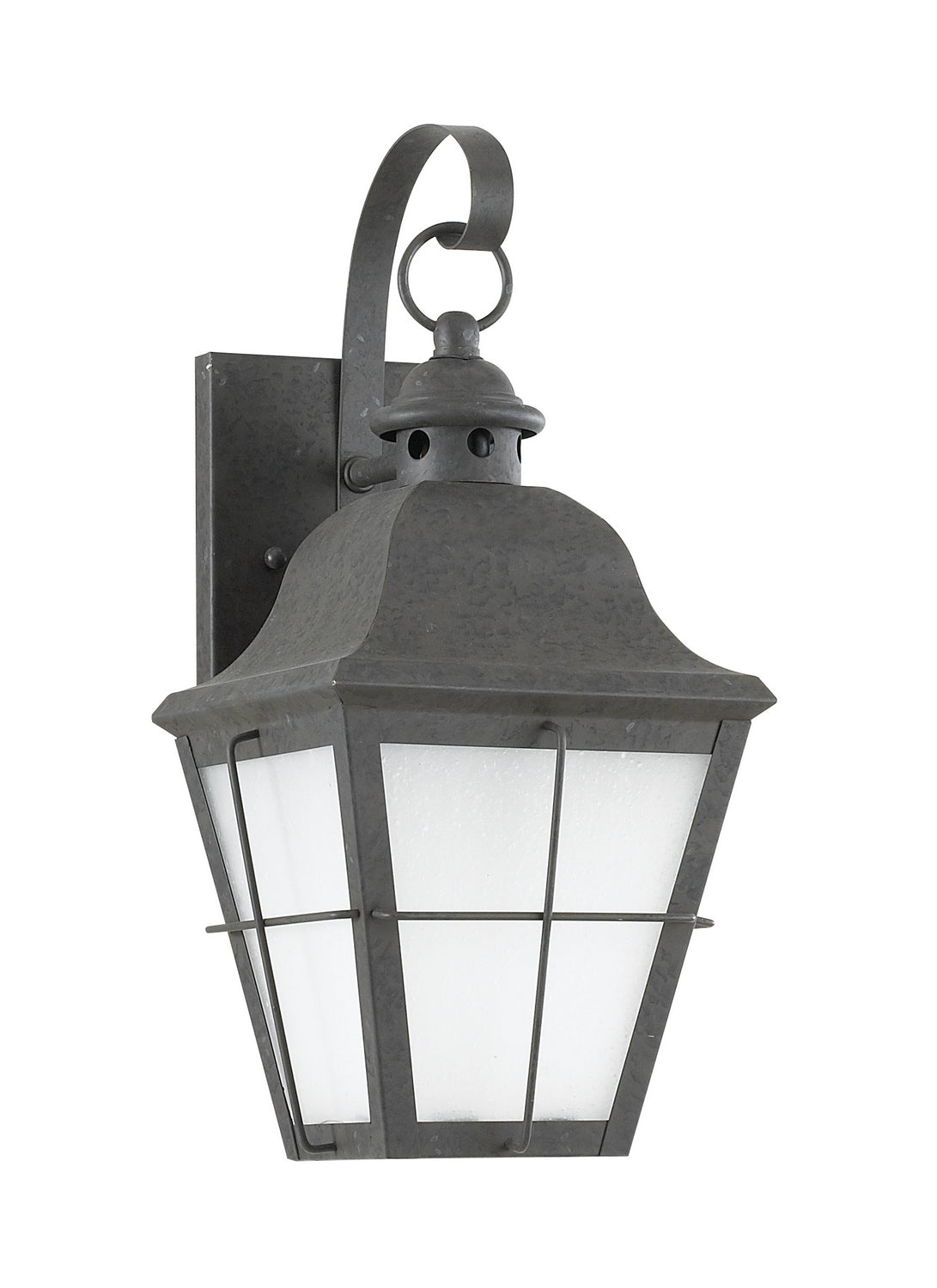 Chatham 14.5" Lantern — Frosted Seeded