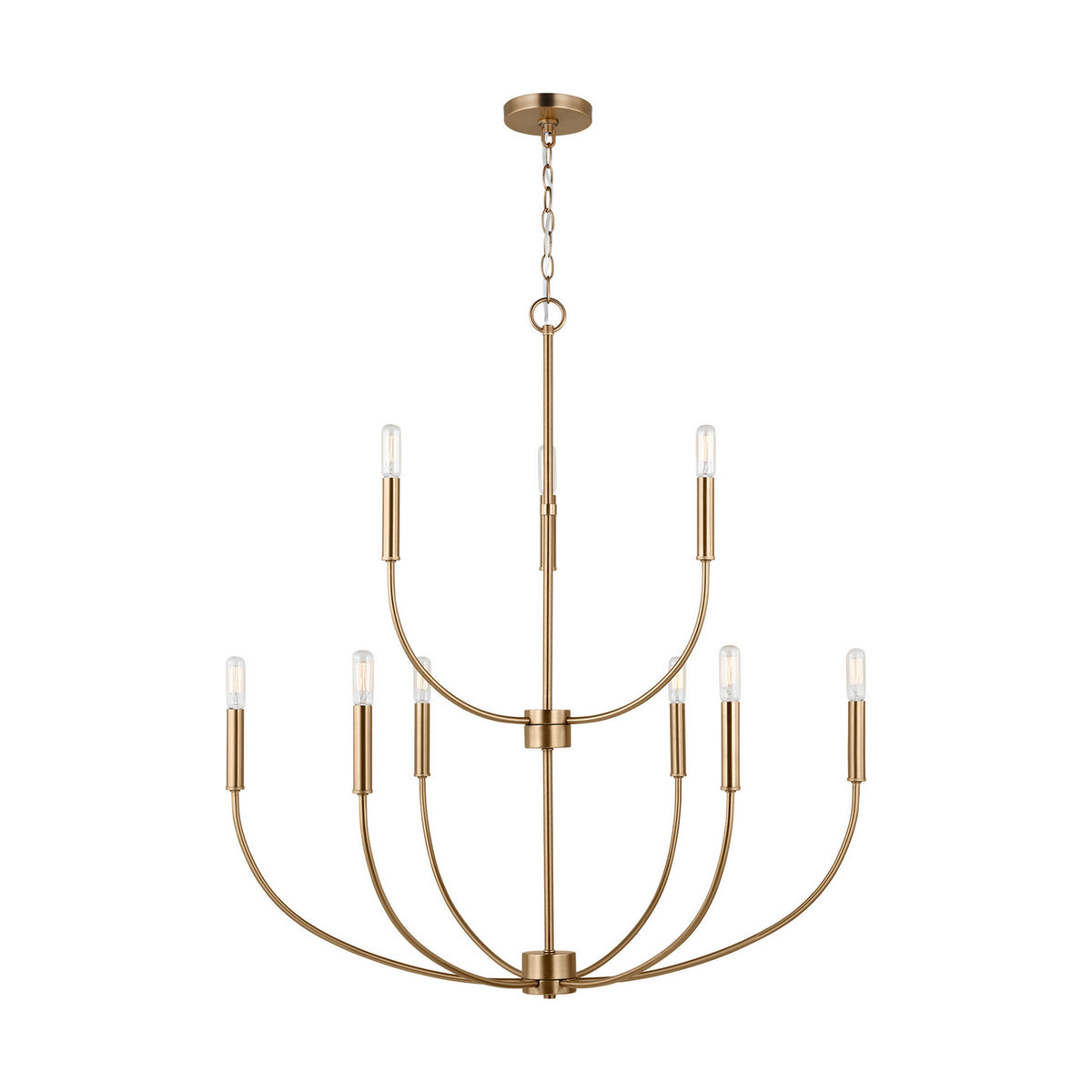 Nine Light Chandelier — 34.00", 40 W