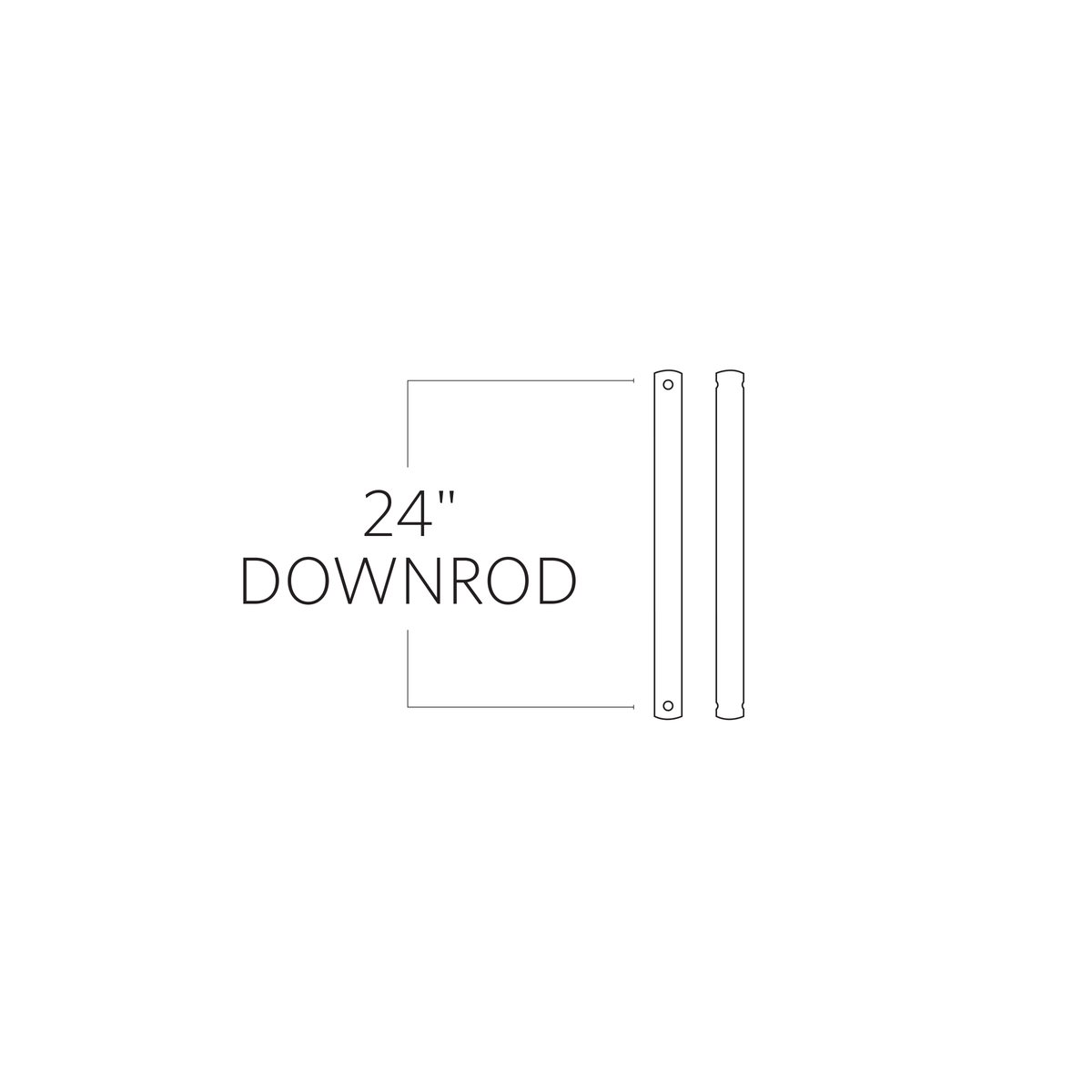 Universal Downrod — 24"