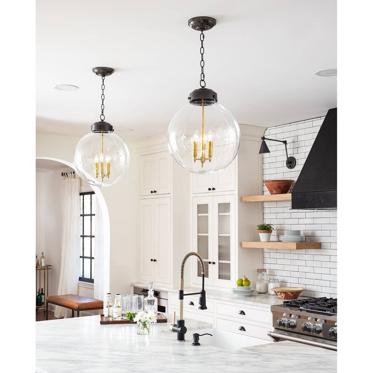 Globe Three Light Pendant