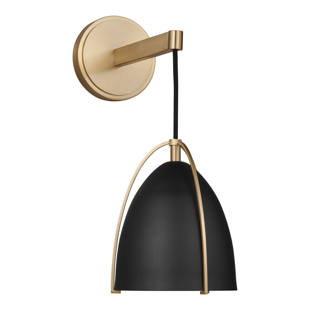 One Light Wall/Bath Sconce — Midnight Black, 60 W