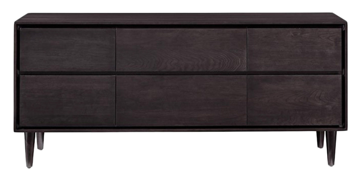 West Bros Jensen 6 Drawer Dresser in 92 Graphite