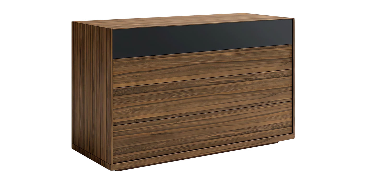 Smoked Walnut with Ebony Glass | Mobican Mimosa Single Dresser | Valley Ridge Furniture