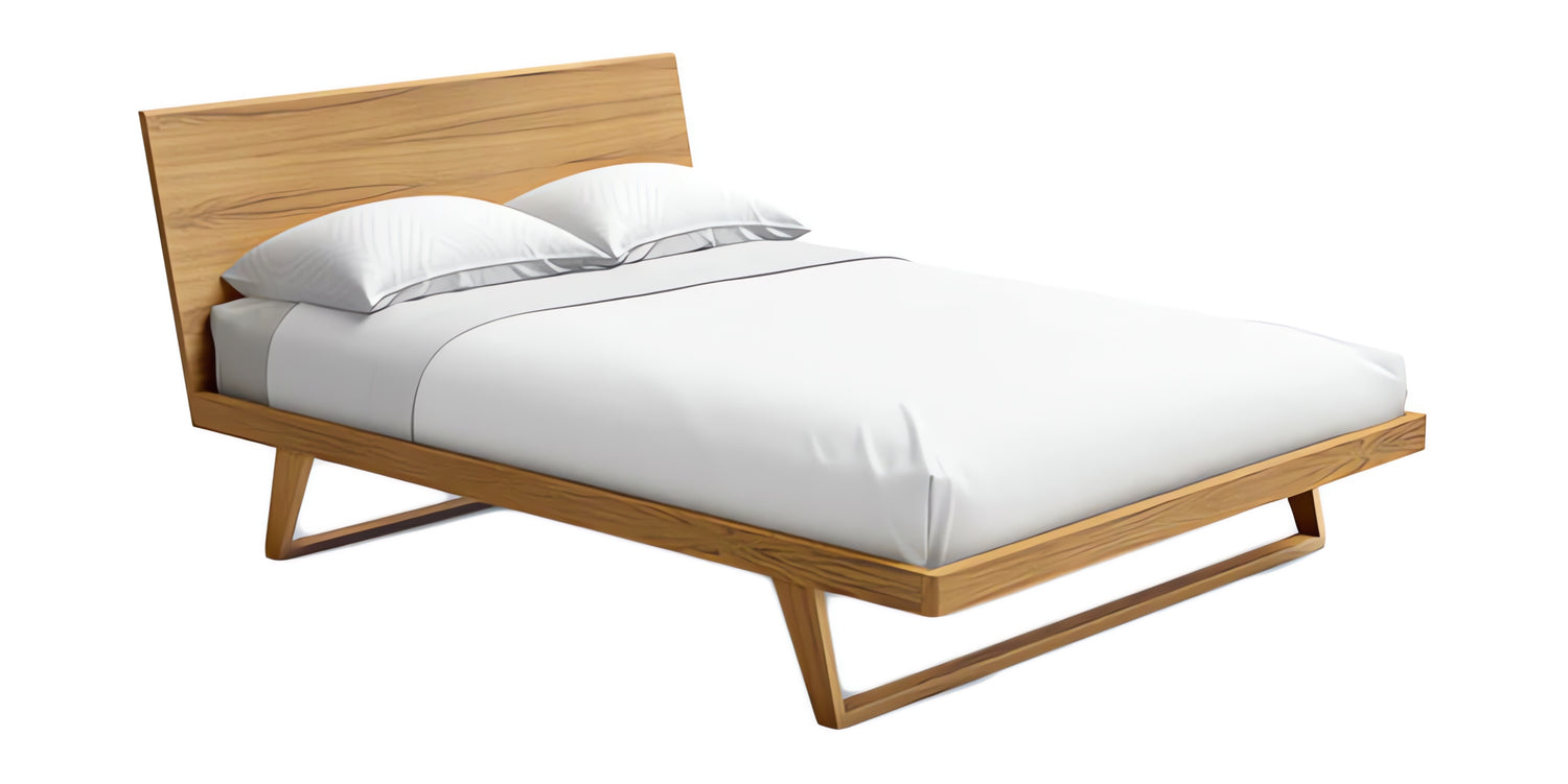 Matte Natural Teak | Mobican Malta Bed | Valley Ridge Furniture