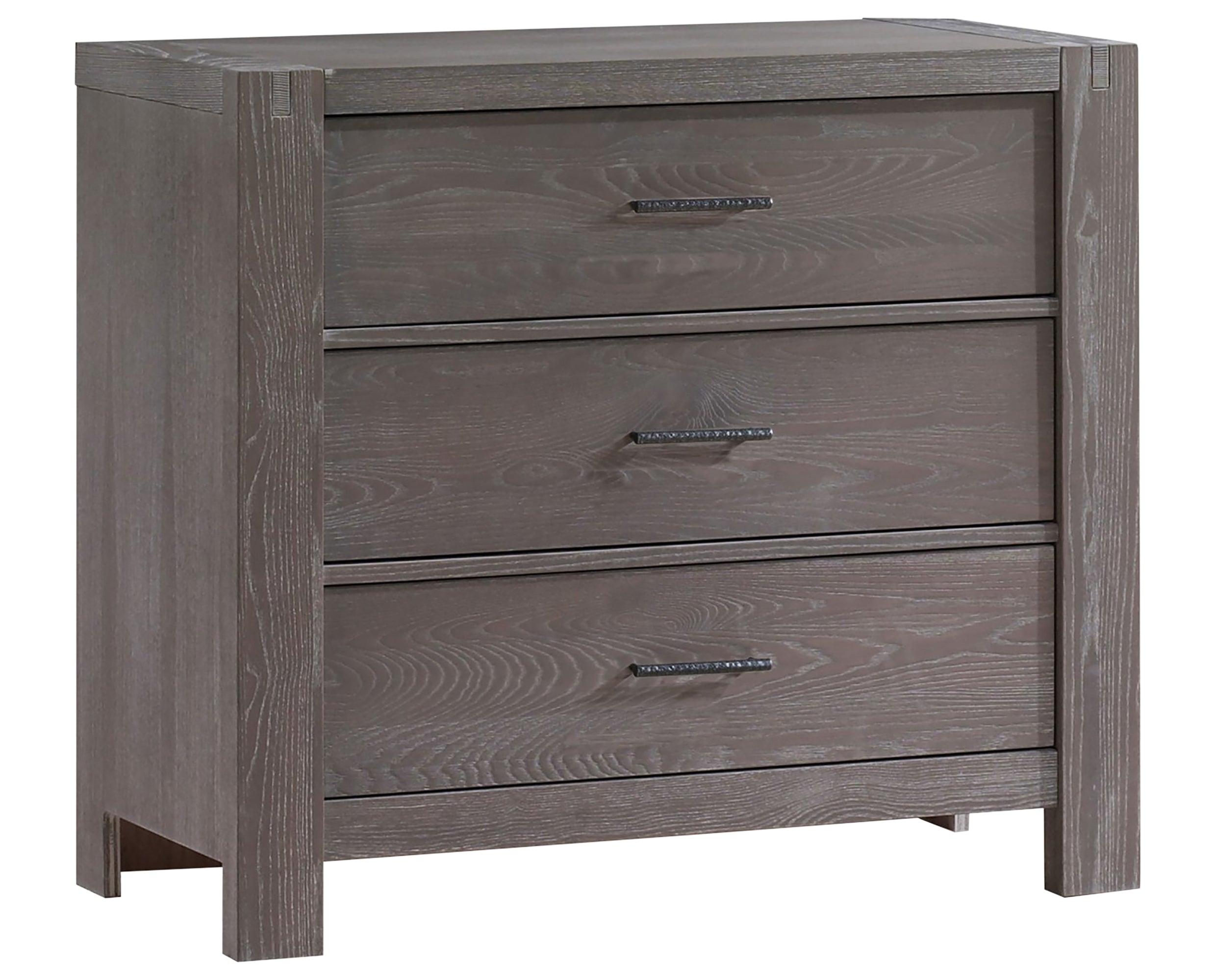 Grigio Brushed Oak | Rustico 3 Drawer Dresser | Valley Ridge Furniture