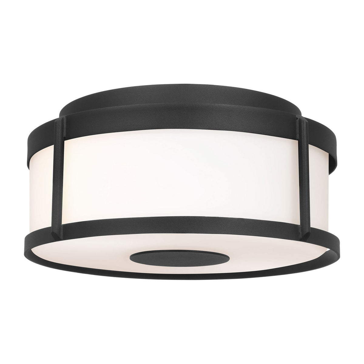 Luning Two Light Flush Mount — Opal Etched