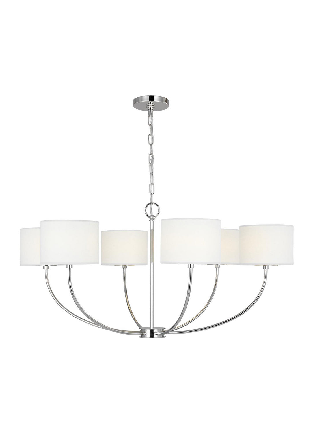 Six Light Chandelier — 17.13"