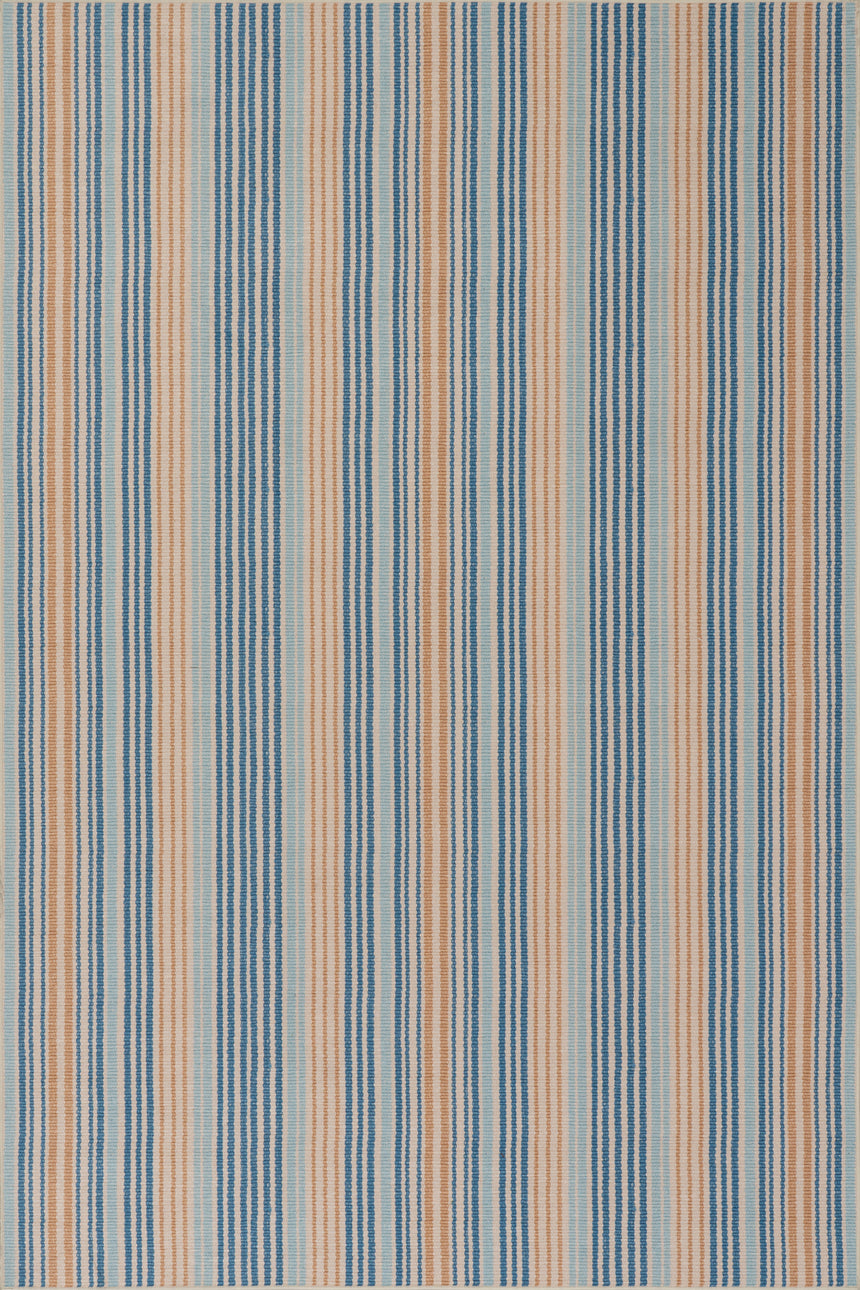 Tyne Coastal Striped Machine Washable Rug